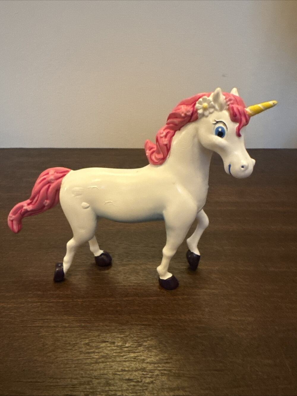 Enchanted Unicorn Figure Cake Topper 2004 Birthday Express Horse Pony Toy VTG